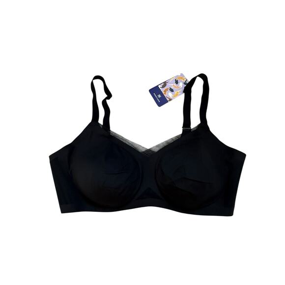 Honeylove Crossover Wireless Bra Size 1X (40 C/D) Black - NWT - Picture 1 of 6